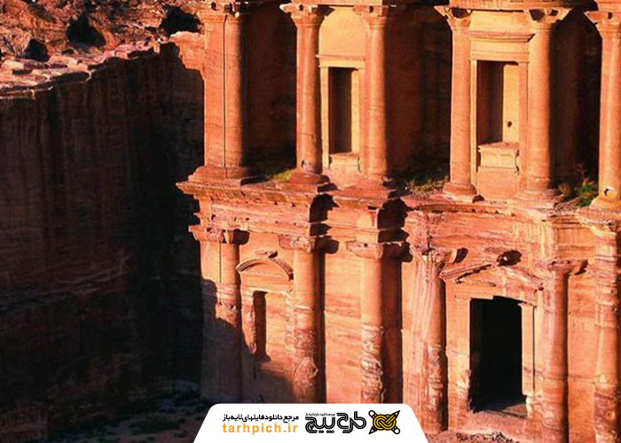 دانلود تصویر استوک بنای تاریخی پترا در جنوب اردن