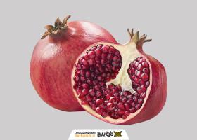 دانلود تصویر انار دوربری شده و قاچ خورده