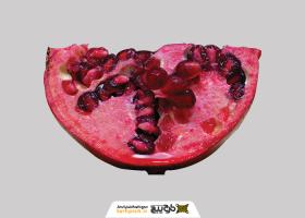 دانلود عکس انار دوربری شده نیمه