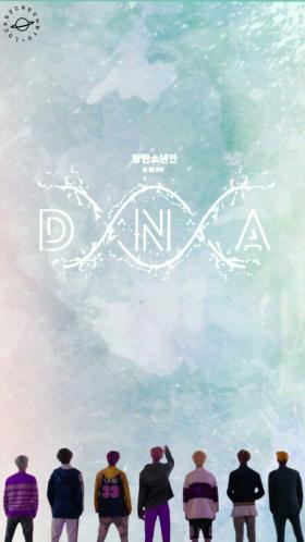 دانلود تصویر استوک گروه بی تی اس با لوگو dna
