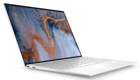 دانلود تصویر استوک لپ تاپ نقره‌ای دل XPS 13