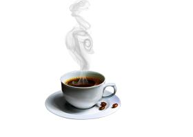 دانلود تصویر لیوان قهوه با بهار قهوه