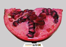 دانلود عکس انار دوربری شده نیمه