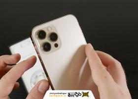 دانلود تصویر استوک گوشی آیفون 12 پرومکس گلد