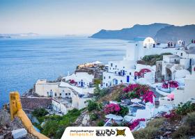 دانلود تصویر استوک طبیعیت در سانتورینی
