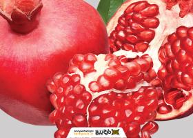 دانلود عکس انار در کنار دونه انار پی ان جی