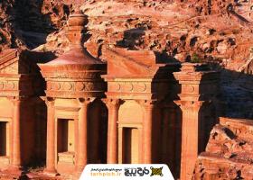 دانلود تصویر استوک بنای تاریخی پترا در جنوب اردن