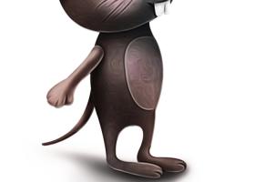 دانلود عکس موش کارتونی حالت ایستاده