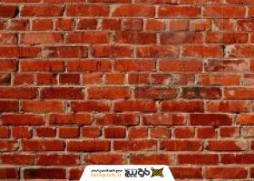 دانلود تصویر استوک تکسچر دیوار آجری قرمز رنگ