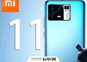 دانلود تصویر استوک پشت گوشی شیائومی 11 پرو نقره ای و آبی