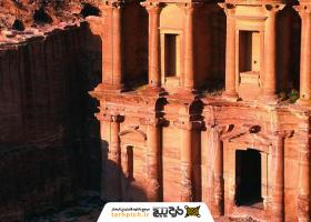 دانلود تصویر استوک بنای تاریخی پترا در جنوب اردن