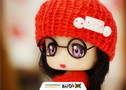 دانلود تصویر استوک پروفایل دخترانه عروسک بافتنی