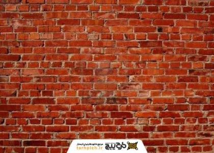 دانلود تصویر استوک تکسچر دیوار آجری قرمز رنگ