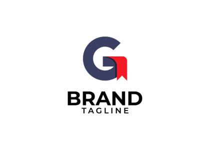 لوگو G بزرگ طوسی رنگ با ربان قرمز