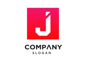 دانلود لوگو آماده j داخل مربع قرمز رنگ