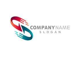 دانلود لوگو آماده S با ترکیب دو نیم دایره