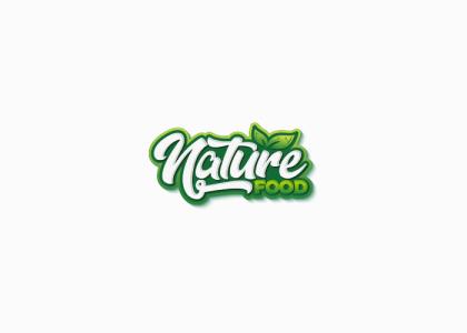 طرح لوگو آماده فروشگاه محصولات طبیعی با نوشته