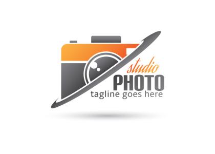 لوگو عکاسی با دوربین و نوشته