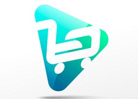 دانلود لوگو مینیمال سوپر مارکت با تصویر سبد